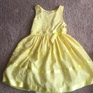 Girls Ashley Ann Yellow Dress